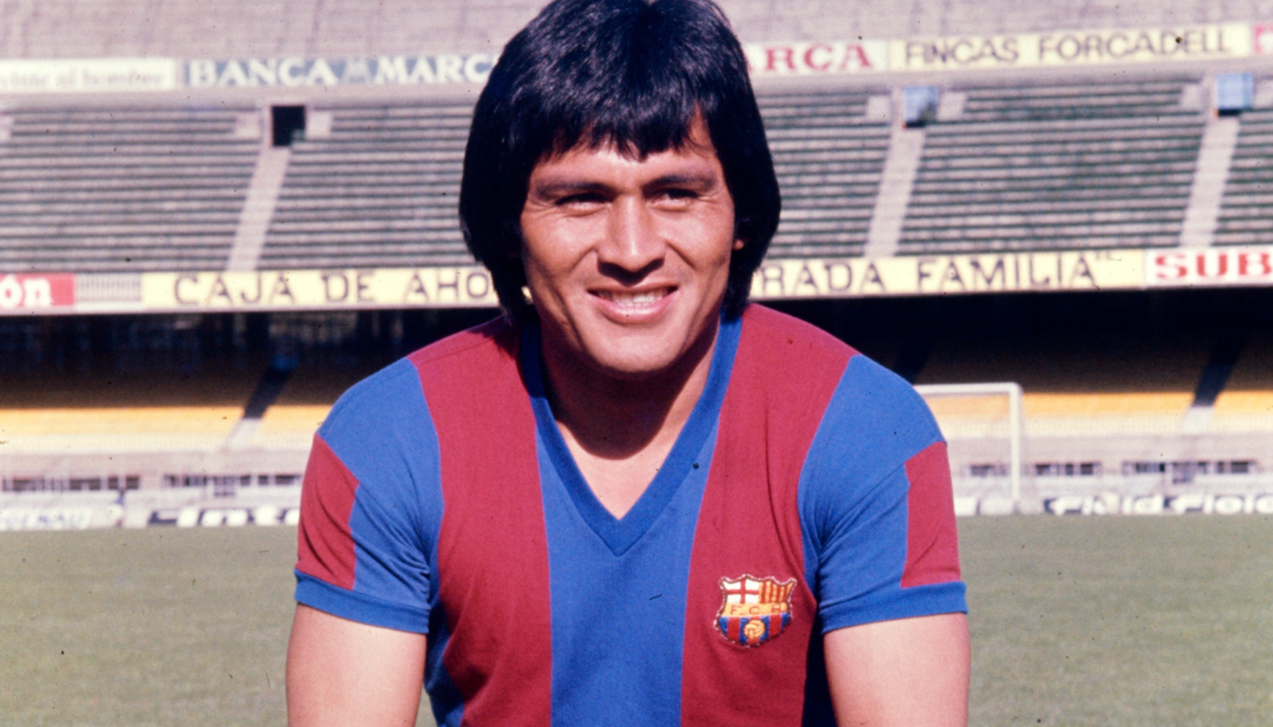 Hugo Sotil sous les couleurs du Barça